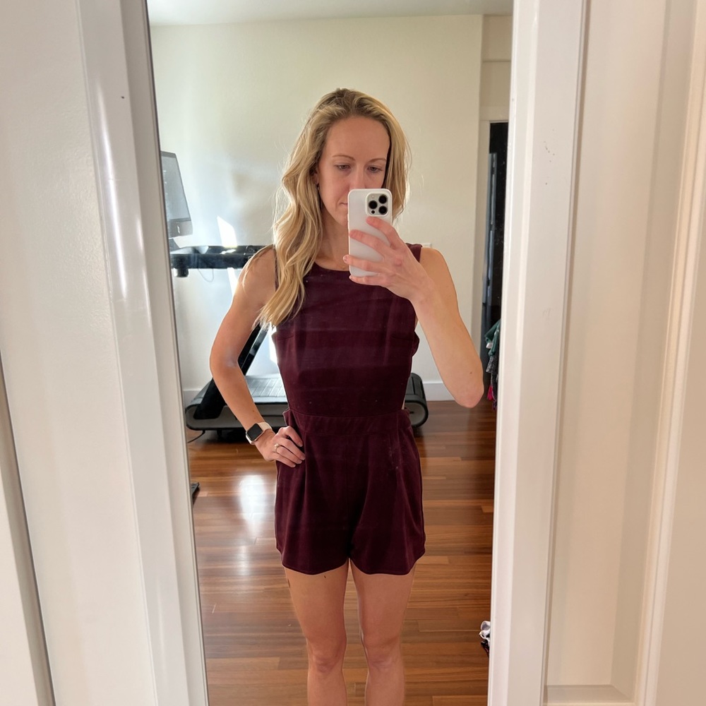 She + Sky Purple Side Slid Romper